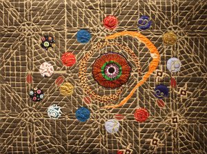 Art Textile-Carmen Amezaga-Univers, la porte d'entrée de la vie,