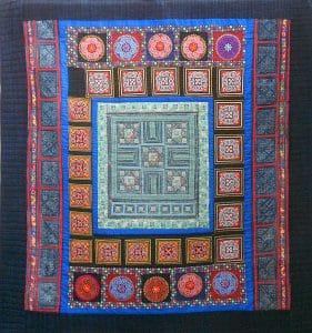 Art textil, Carmen Amézaga, creations-Asie-mosaïque d'ethnies