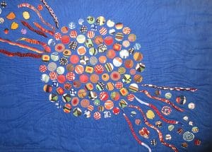 Art Textile-Carmen Amezaga-Univers, Boule de feu