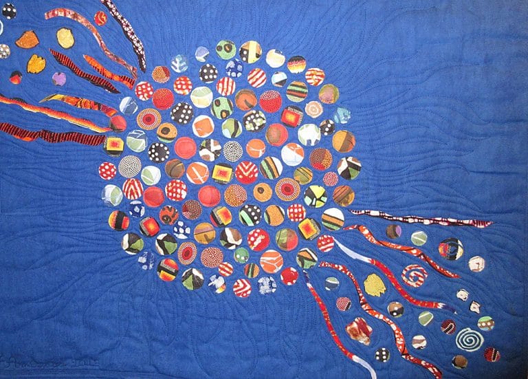 Art Textile-Carmen Amezaga-Univers, Boule de feu