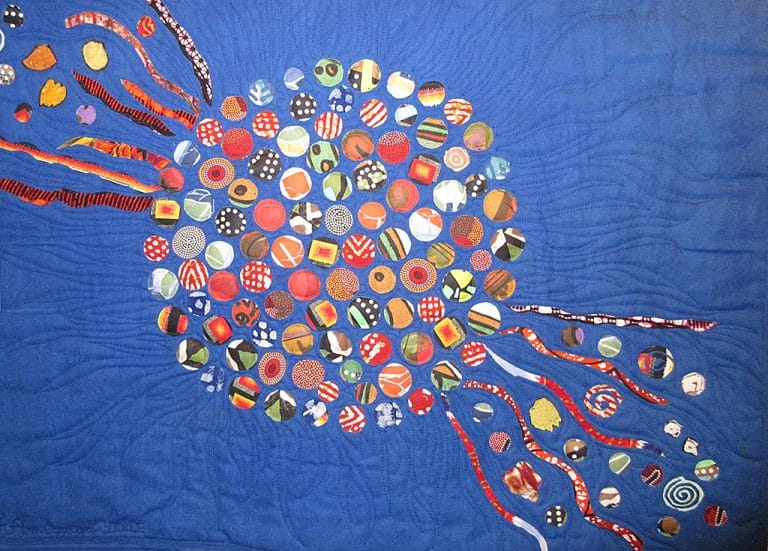 Art Textile-Carmen Amezaga-Univers, Boule de feu