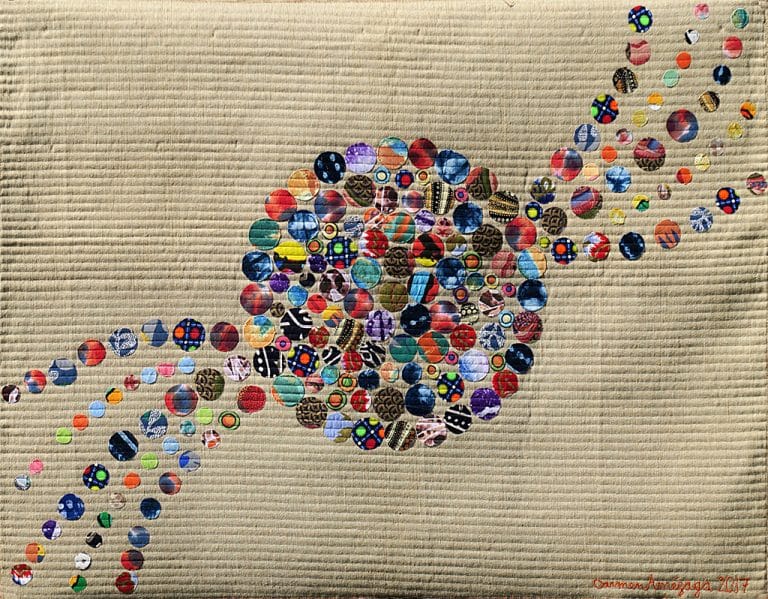 Art Textile-Carmen Amezaga-Univers, de rien naît la couleur