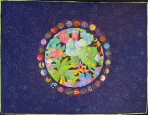 Art textil, Carmen Amézaga, creations-Univers-Printemps