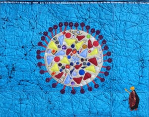 Art Textile-Carmen Amezaga-Univers, Coronavirus
