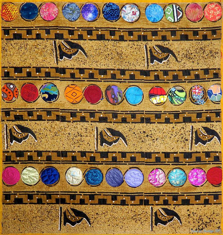 Art Textile-Carmen Amezaga-Univers, Savane étoilée