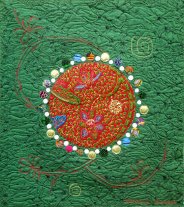 Art Textile-Carmen Amezaga-Univers, Sangre